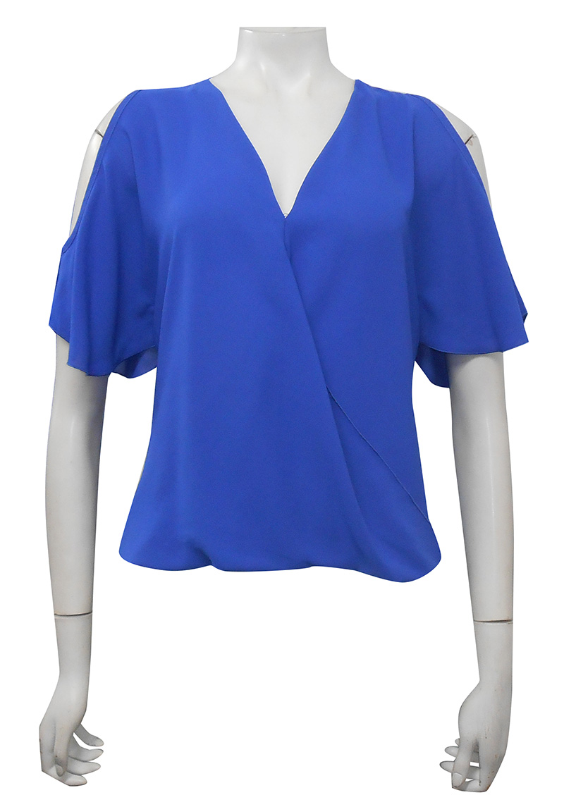 ROYAL - Robyn cross front blouse
